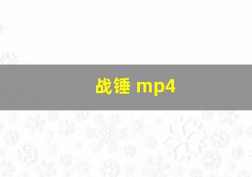 战锤 mp4